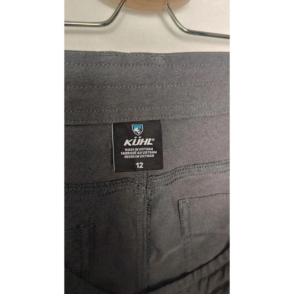 Kuhl Trekr Hiking Shorts 12 Dark Gray Outdoor Stretch Trail Utility 5.5" 6356 - Picture 5 of 9